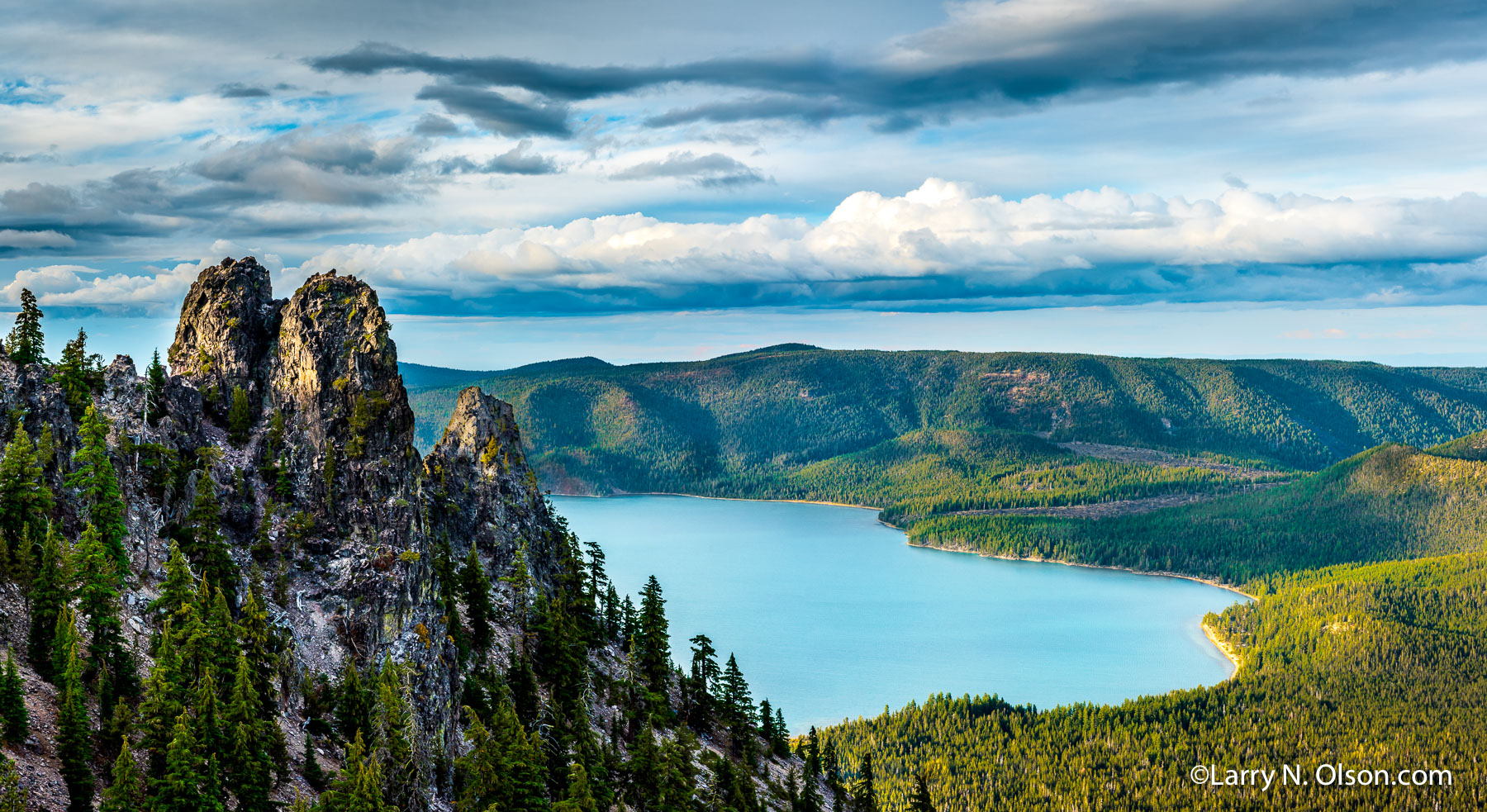 Paulina Lake, Newberry National Volcanic Monument, OR | Holding the blue waters of  Paulina lake, Newberry Caldera is perhaps Oregon's largest volcano.