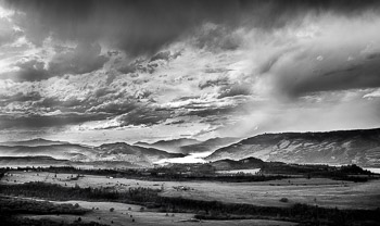 Columbia River, OR, WA | Storm clouds over the Columbia River.