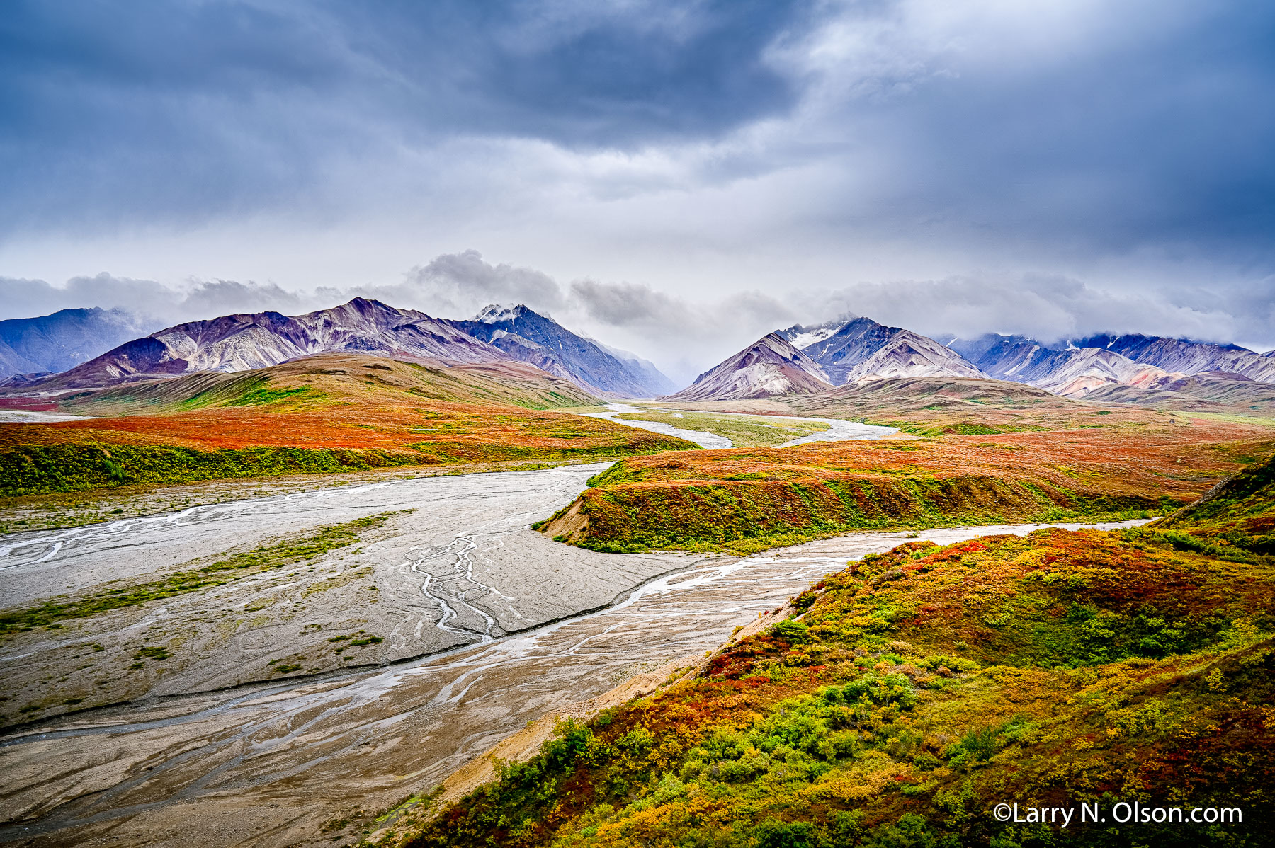 East Fork, Toklat River, Alaska Range, Denali National Park, Alaska | 