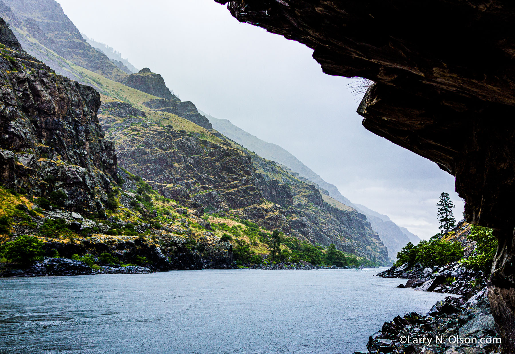 Snake River Rain, Hells Canyon, Oregon, Idaho | 