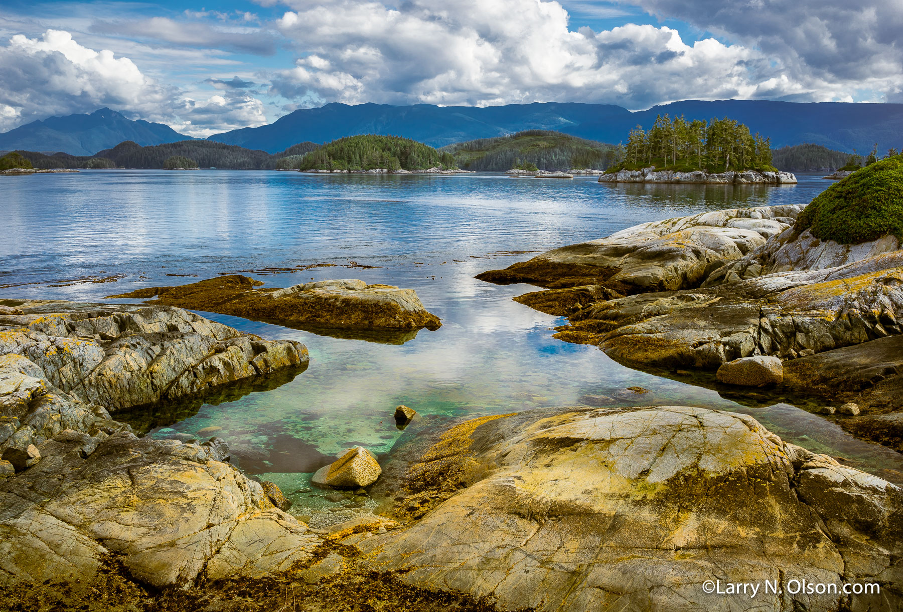 White Cliffs, Broughton Archipelago, BC | Rocky ledges on the White Cliffs in the Broughton Archipelago.