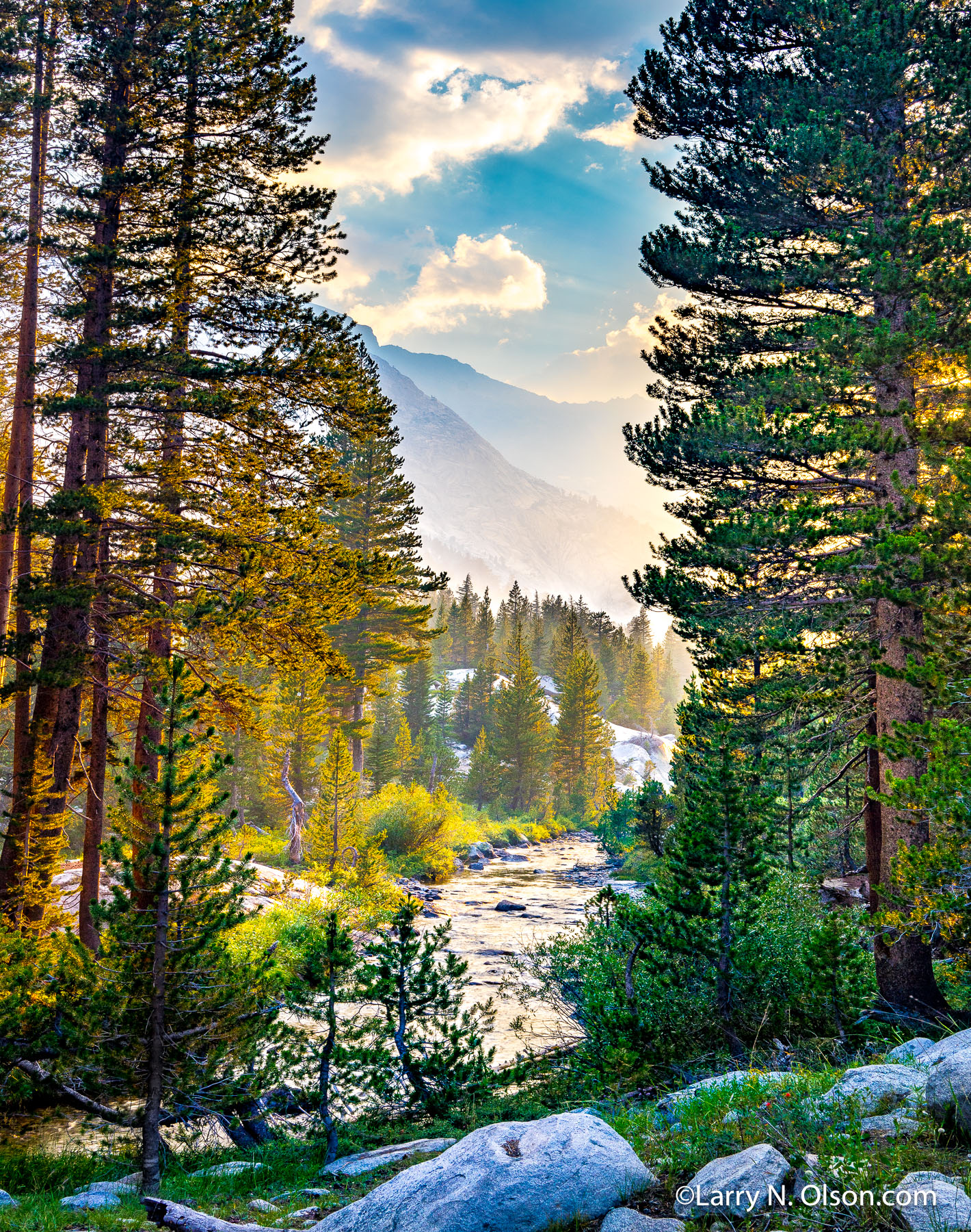 Middle Fork, Kings River, Le Conte Canyon,  Kings Canyon National Park, CA | We found an existing riverside camp in Le Conte canyon.