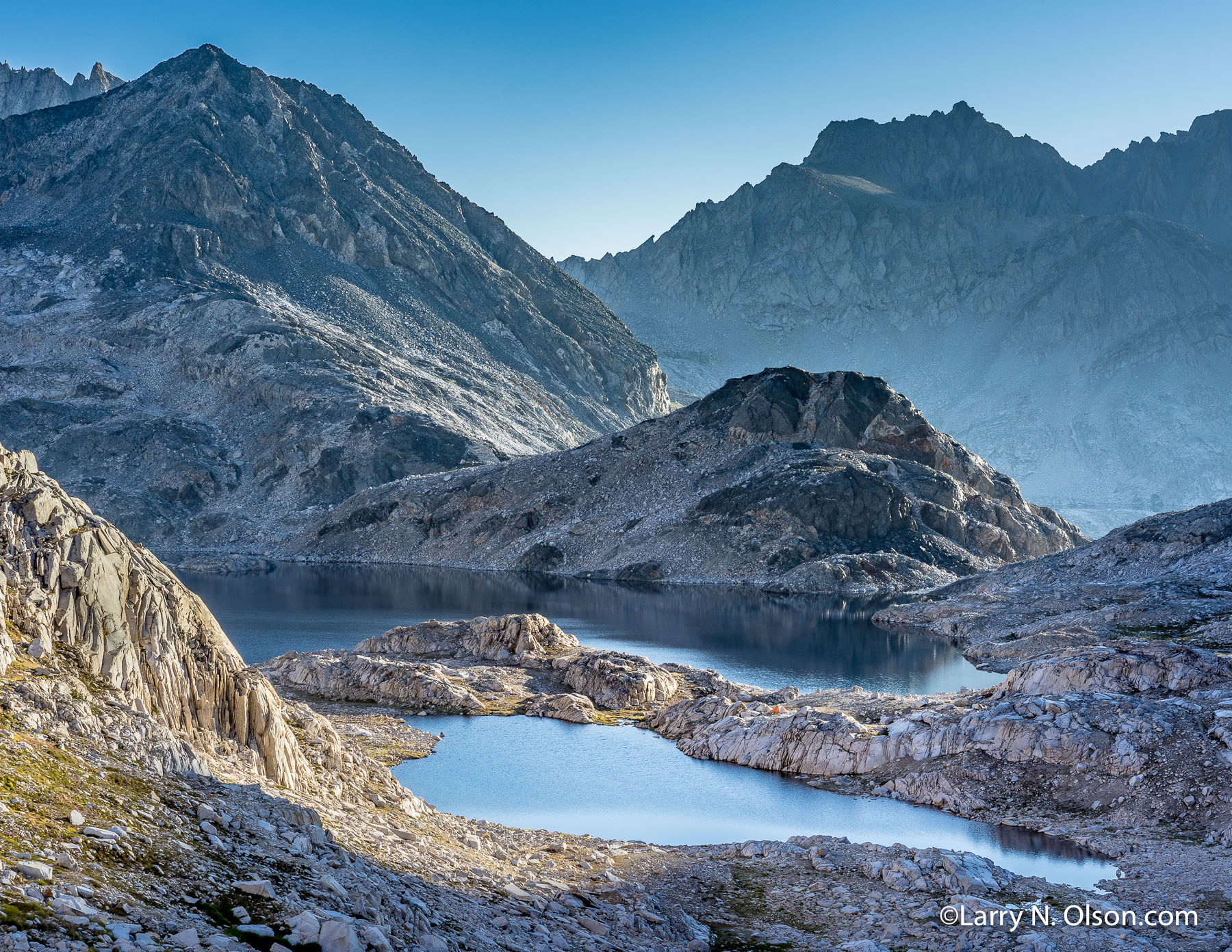 Helen Lake, Muir Pass, Kings Canyon National Park, CA | Late afternoon while climbing towards Muir Pass.