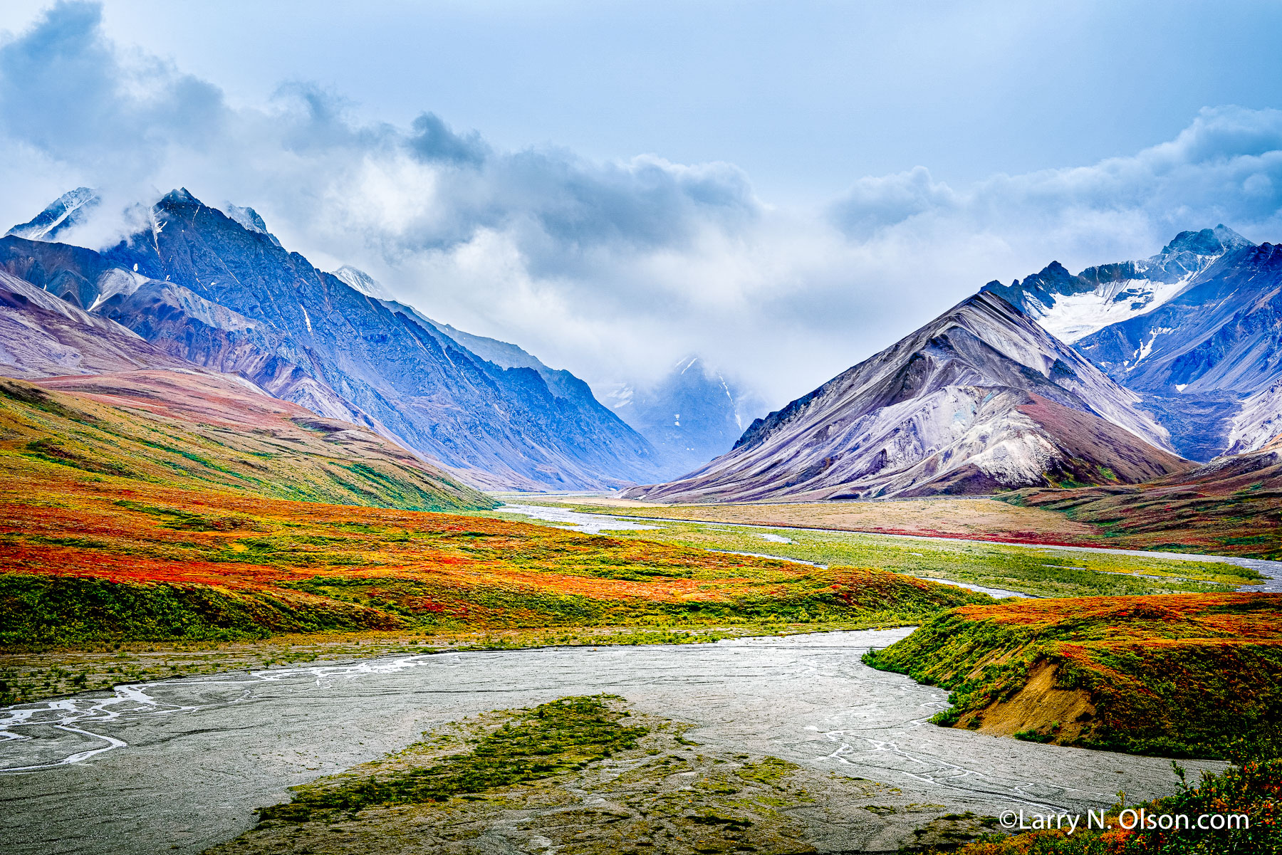 East Fork, Toklat River, Alaska Range, Denali National Park, Alaska | 