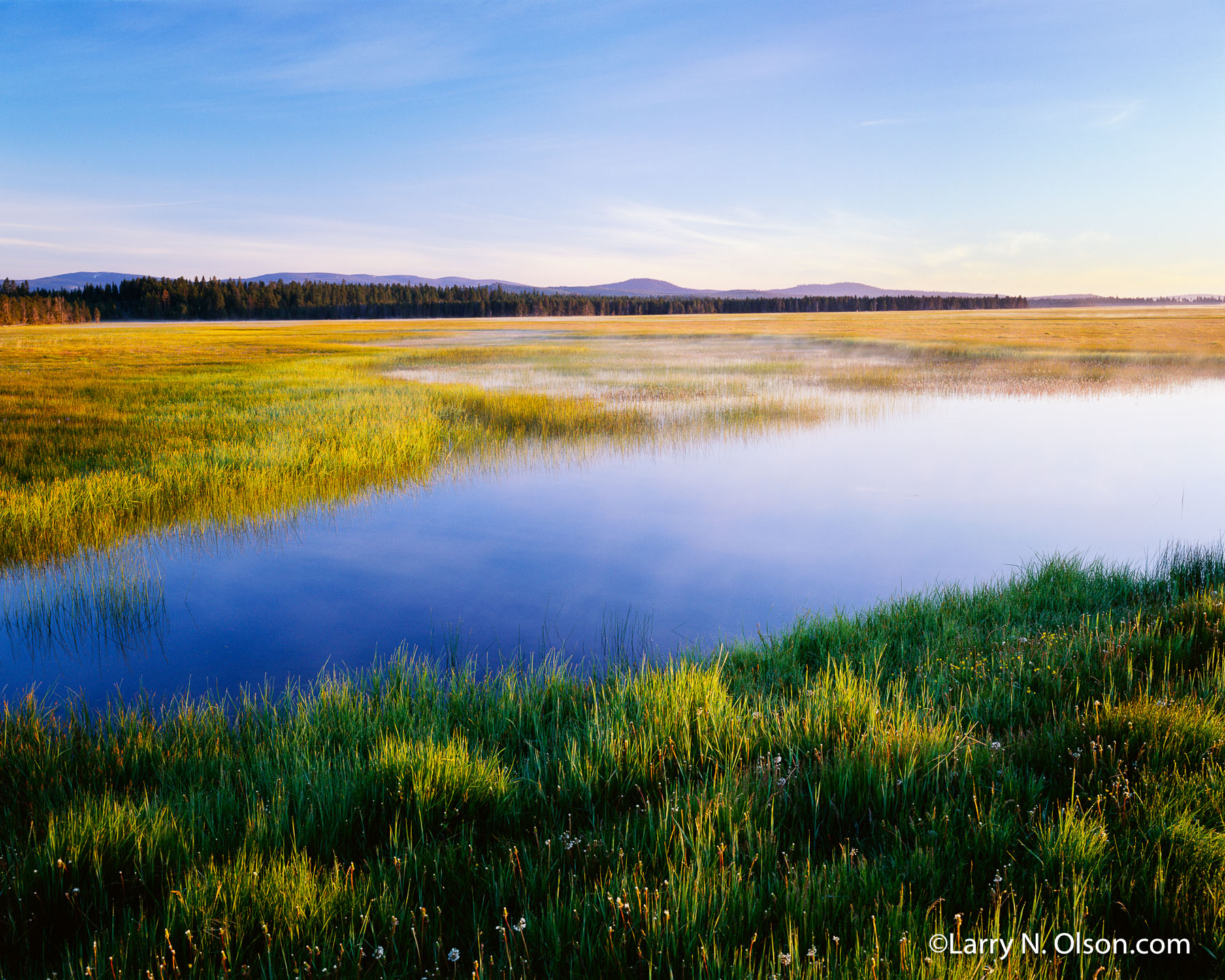 Sycan Marsh, Klamath Basin, OR, | Sunrise on Sycan Marsh. The 52,000 acre wetland is flooded by the Sycan River each spring.