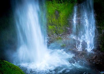 Falls Creek Falls, WA | Falls Creek Falls, WA, plunge pool, mossy, verdent, double falls,