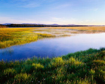 Sycan Marsh, Klamath Basin, OR, | Sunrise on Sycan Marsh. The 52,000 acre wetland is flooded by the Sycan River each spring.