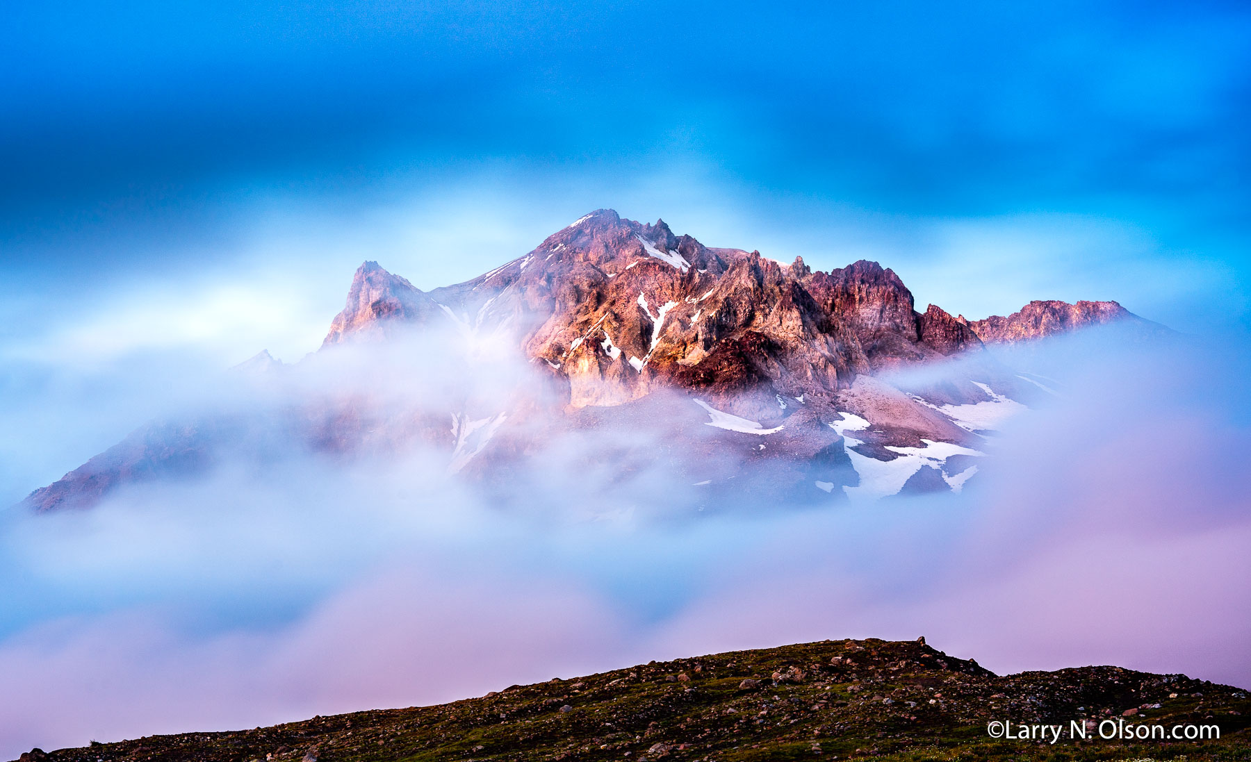 Clearing storm , Paradise Park, Mount Hood, OR | Paradise Park is aptly named as seen here with surreal lighting at dusk on Mount Hood.