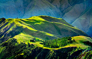 Hat Point, Hells Canyon National Recreation Area, Oregon | Mid morning light on the ridgetops in Hells Canyon National Recreation Area.