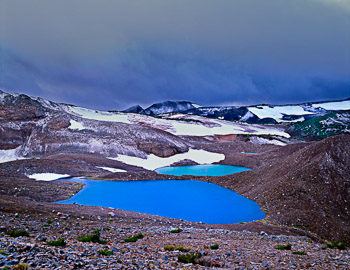 Chambers Lakes, Three Sisters Wilderness, OR | A storm approaches Chambers Lakes, high in the alpine zone of the Three Sisters Wilderness.