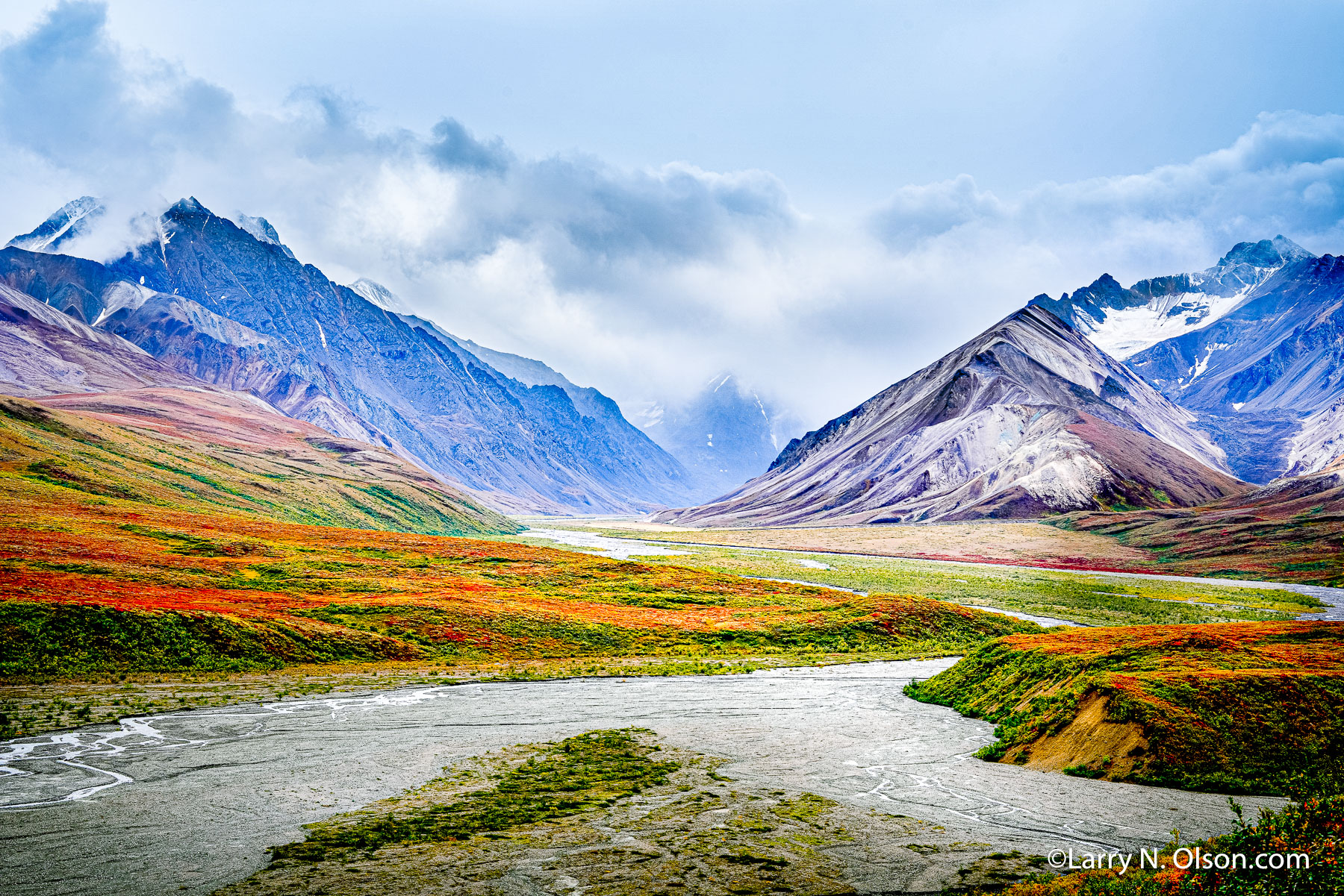 East Fork, Toklat River, Alaska Range, Denali National Park, Alaska | 