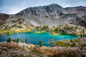 Glacier Lake, Eagle Cap Wilderness, OR | High alpine lake shows off its aqua color in the Eagle Cap Wilderness.