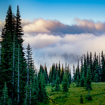 Sunrise Clouds, Mount Rainier, WA | 