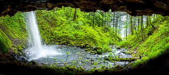 Upper Horsetail Falls, Ponytail Falls, Columbia River Gorge | 