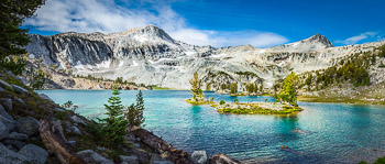 Glacier Peak, Glacier Lake, Eagle Cap Wilderness, OR | Morning light illuminates Glacier Lake in the heart of Eagle Cap Wilderness.