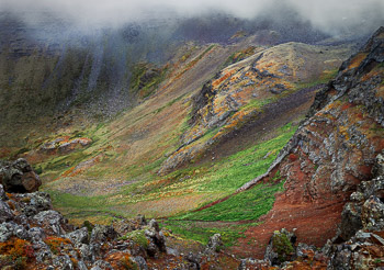 Kiger Gorge, Steens Mountain, OR | A glacial cirque full of colorful autum alpine plants and volcanic cinders.