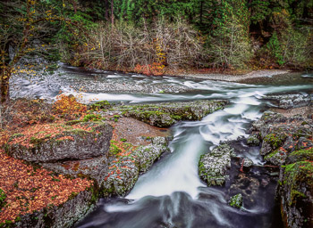 Quartzville Creek #3, Oregon | A tributary enters Quartzville Creek.
