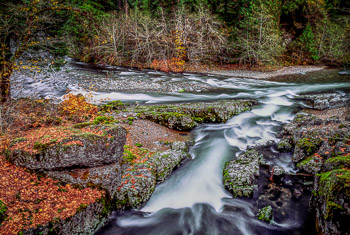 Quartzville Creek #3, Oregon | A tributary enters Quartzville Creek.