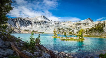 Glacier Peak, Glacier Lake, Eagle Cap Wilderness, OR | Morning light illuminates Glacier Lake in the heart of Eagle Cap Wilderness.