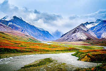 East Fork, Toklat River, Alaska Range, Denali National Park, Alaska | 